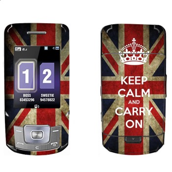   «Keep calm and carry on»   Samsung B5702