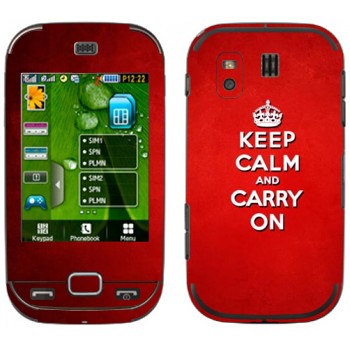   «Keep calm and carry on - »   Samsung B5722 Duos