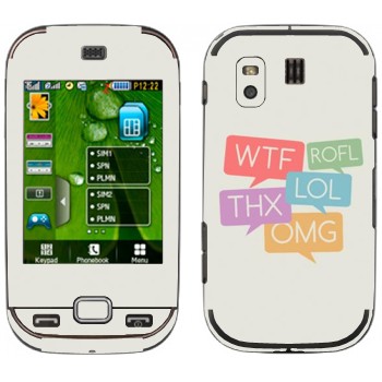   «WTF, ROFL, THX, LOL, OMG»   Samsung B5722 Duos