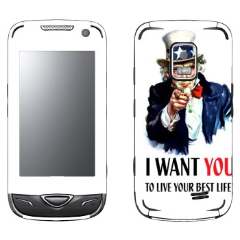   « : I want you!»   Samsung B7722