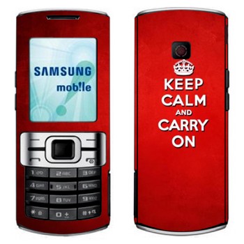   «Keep calm and carry on - »   Samsung C3010