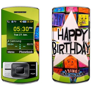   «  Happy birthday»   Samsung C3050