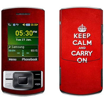   «Keep calm and carry on - »   Samsung C3050