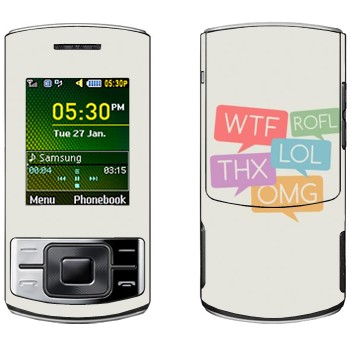   «WTF, ROFL, THX, LOL, OMG»   Samsung C3050