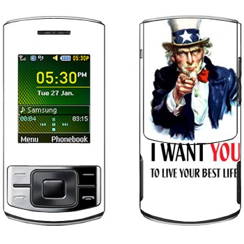   « : I want you!»   Samsung C3050