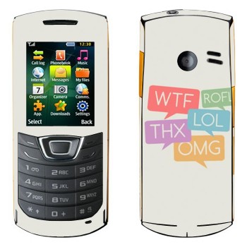   «WTF, ROFL, THX, LOL, OMG»   Samsung C3200 Monte Bar