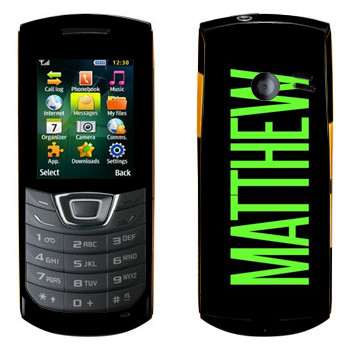   «Matthew»   Samsung C3200 Monte Bar