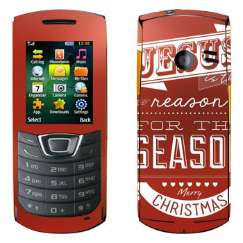   «Jesus is the reason for the season»   Samsung C3200 Monte Bar