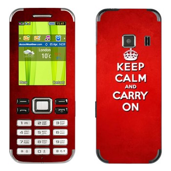  «Keep calm and carry on - »   Samsung C3322