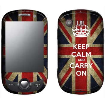   «Keep calm and carry on»   Samsung C3510 Corby Pop