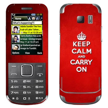   «Keep calm and carry on - »   Samsung C3530