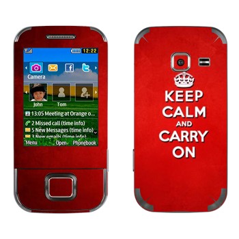   «Keep calm and carry on - »   Samsung C3752 Duos