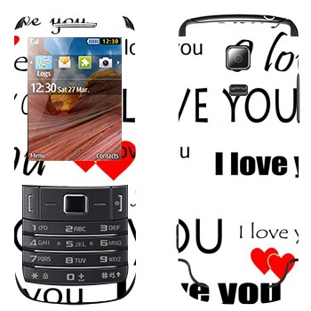   «I Love You -   »   Samsung C3782 Evan