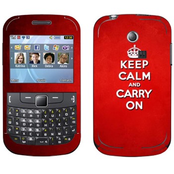   «Keep calm and carry on - »   Samsung Chat 335
