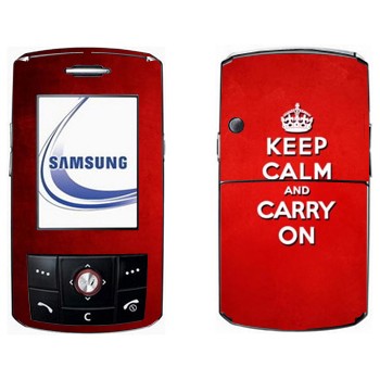   «Keep calm and carry on - »   Samsung D800