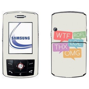   «WTF, ROFL, THX, LOL, OMG»   Samsung D800