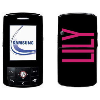   «Lily»   Samsung D800