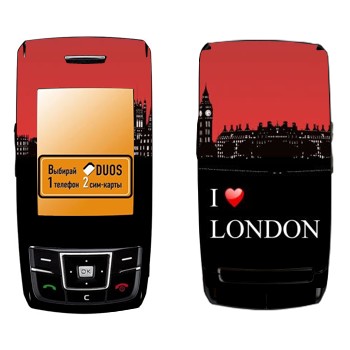   «I love London»   Samsung D880 Duos