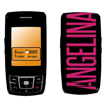   «Angelina»   Samsung D880 Duos