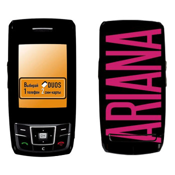   «Ariana»   Samsung D880 Duos