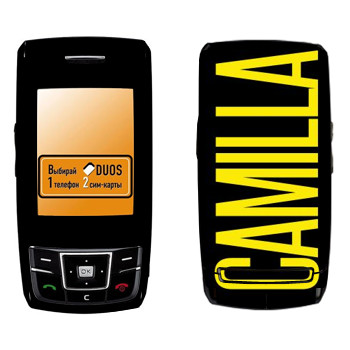   «Camilla»   Samsung D880 Duos