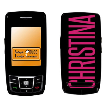   «Christina»   Samsung D880 Duos