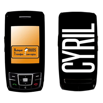   «Cyril»   Samsung D880 Duos