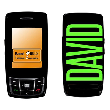   «David»   Samsung D880 Duos