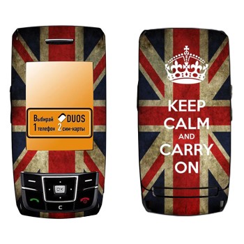   «Keep calm and carry on»   Samsung D880 Duos