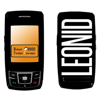   «Leonid»   Samsung D880 Duos