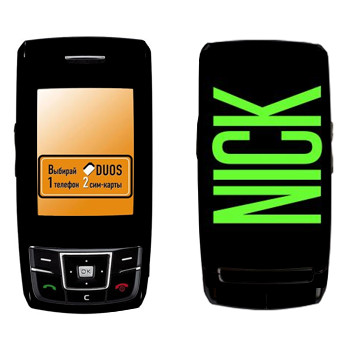   «Nick»   Samsung D880 Duos