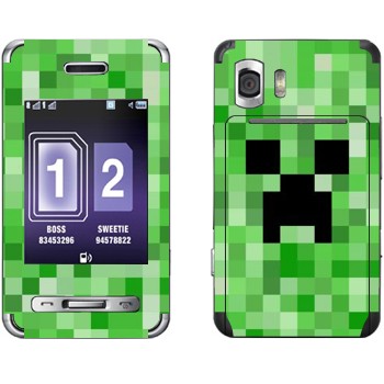   «Creeper face - Minecraft»   Samsung D980 Duos