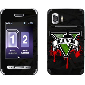   «GTA 5 - logo blood»   Samsung D980 Duos