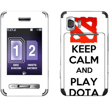   «Keep calm and Play DOTA»   Samsung D980 Duos
