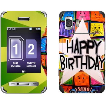   «  Happy birthday»   Samsung D980 Duos