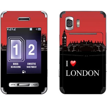   «I love London»   Samsung D980 Duos