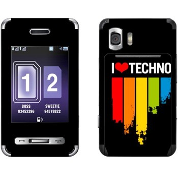   «I love techno»   Samsung D980 Duos