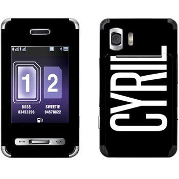   «Cyril»   Samsung D980 Duos