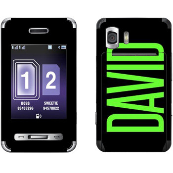   «David»   Samsung D980 Duos