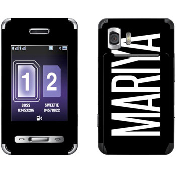   «Mariya»   Samsung D980 Duos
