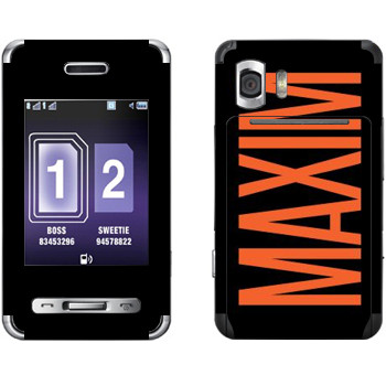   «Maxim»   Samsung D980 Duos
