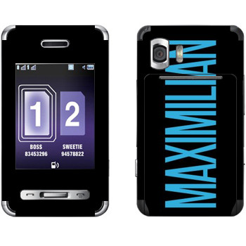   «Maximilian»   Samsung D980 Duos