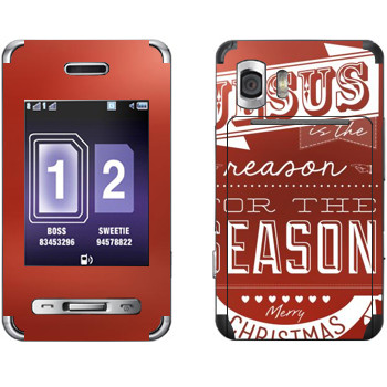   «Jesus is the reason for the season»   Samsung D980 Duos