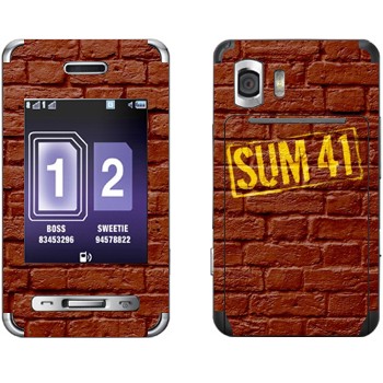   «- Sum 41»   Samsung D980 Duos