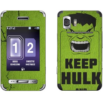   «Keep Hulk and»   Samsung D980 Duos