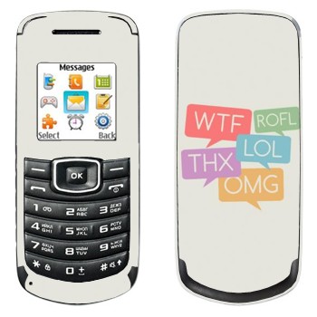   «WTF, ROFL, THX, LOL, OMG»   Samsung E1080