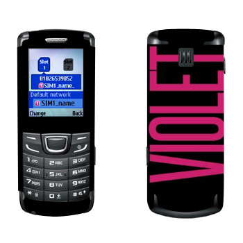   «Violet»   Samsung E1252 Duos