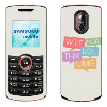   «WTF, ROFL, THX, LOL, OMG»   Samsung E2120, E2121