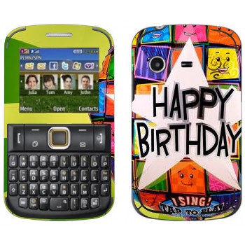   «  Happy birthday»   Samsung E2222 Ch@t 222