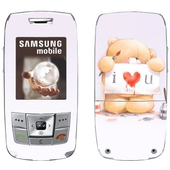   «  - I love You»   Samsung E250